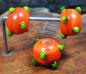 Preview: orange-grüne Tupfenperle