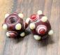 Preview: eye bead red brown ivory