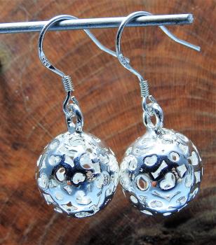 earrings bullet silver