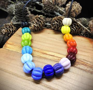 colorful melon bead set