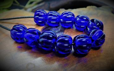 cobalt blue bead set 10 + 1