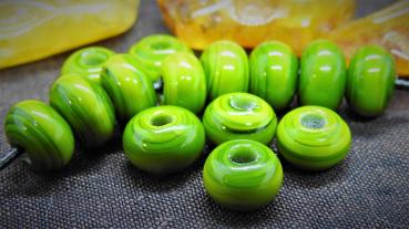olive green spacer glass beads