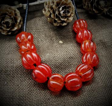 beadset red transparent 10 + 1