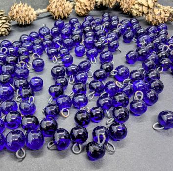 Preview: Glasknopf cobaltblau