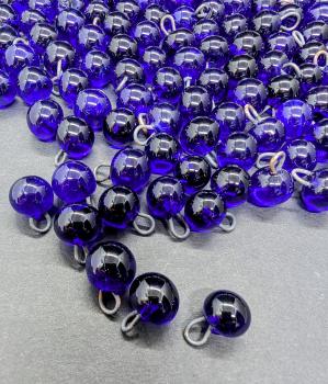 Glasknopf cobaltblau