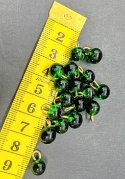 Preview: Glasknopf smaragdgrün