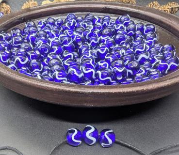 bead Haithabu blue