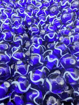 Perle Haithabu blau