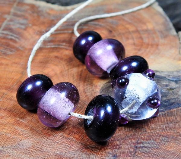 Perlenset amethyst