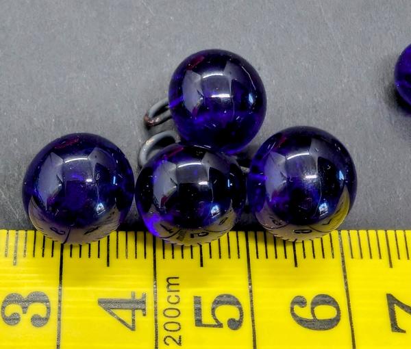 Glasknopf cobaltblau