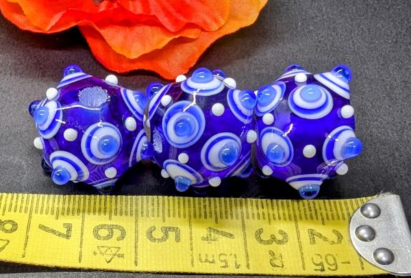 Augenperle blau weiß cobalt