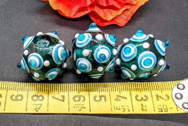 Augenperle meergrün weiß