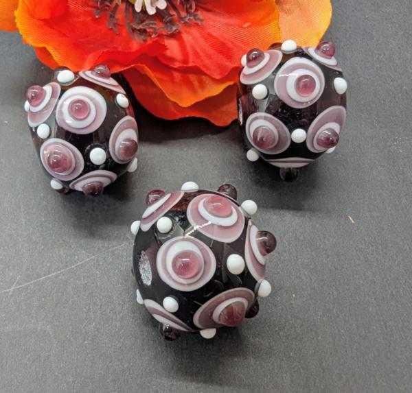 Augenperle Amethyst weiß