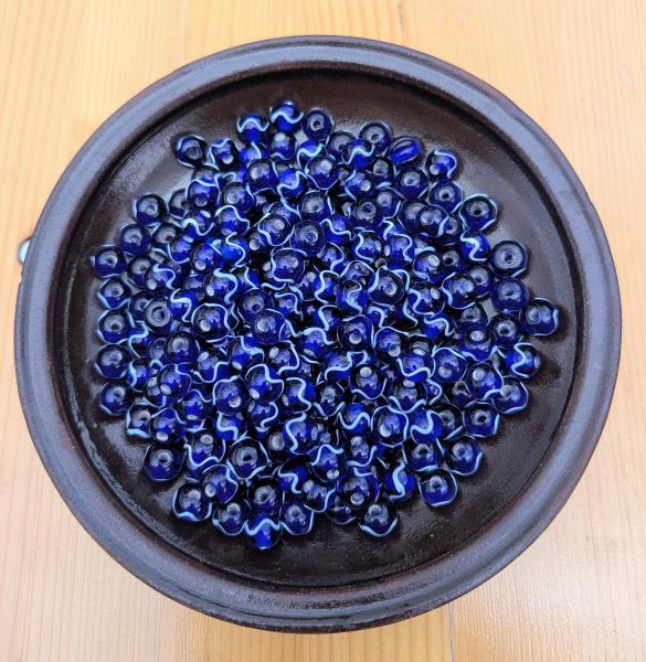 Perle Haithabu blau