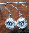 earrings bullet silver