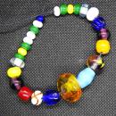 Birka grae 597 glassbeads with amber